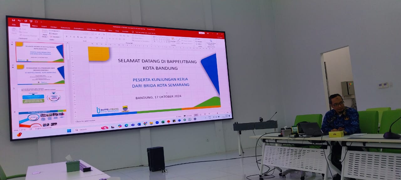 DISKOMINFO dan BRIDA Kota Semarang Lakukan Kunjungan Kerja ke Bappelitbang Kota Bandung